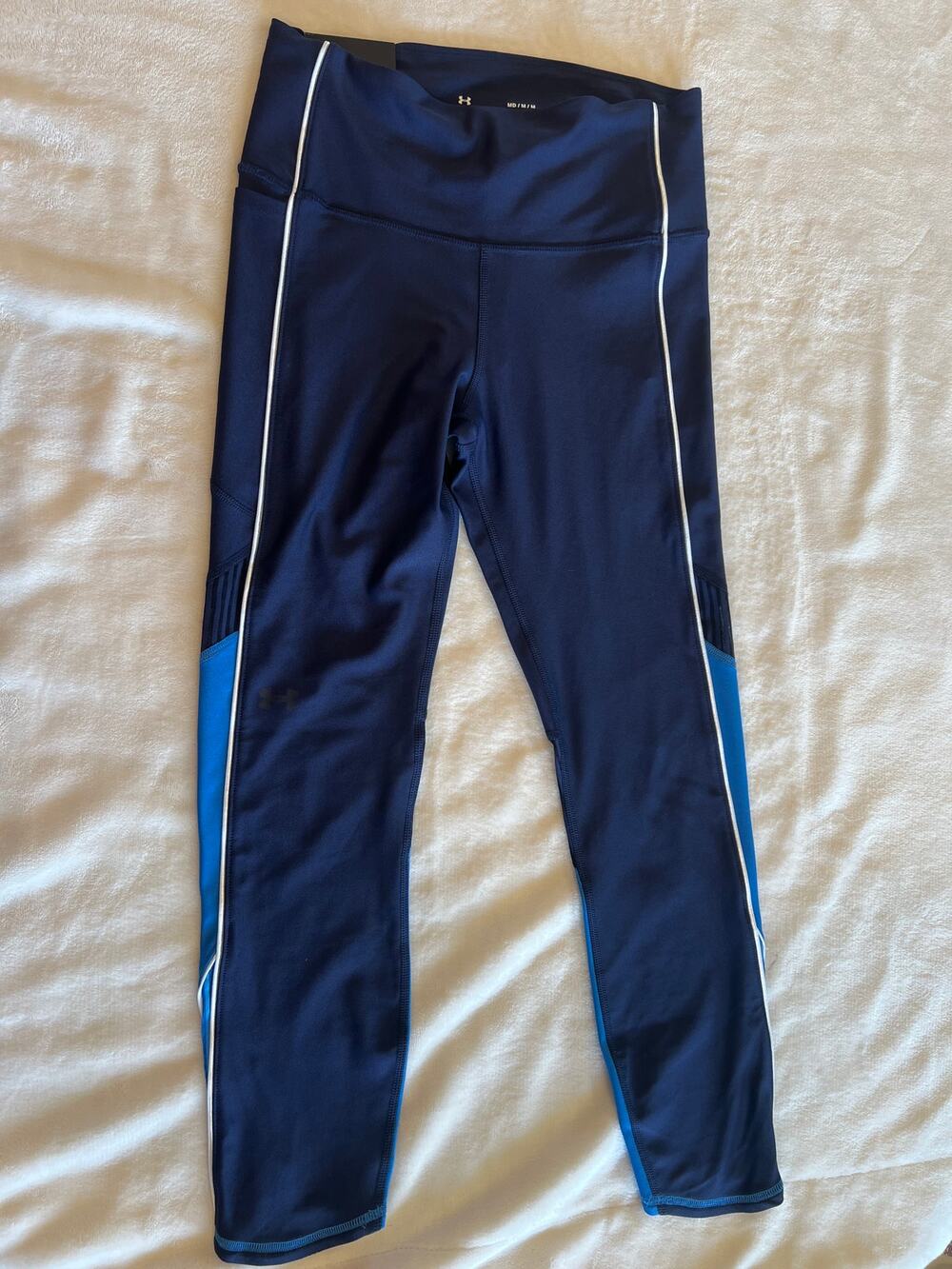 NWT Under Armour HeatGear No-Slip Waistband Compression Ankle Leggings M